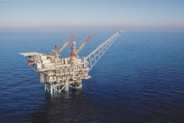 plateforme israélienne, Méditerranée, forage du gaz
