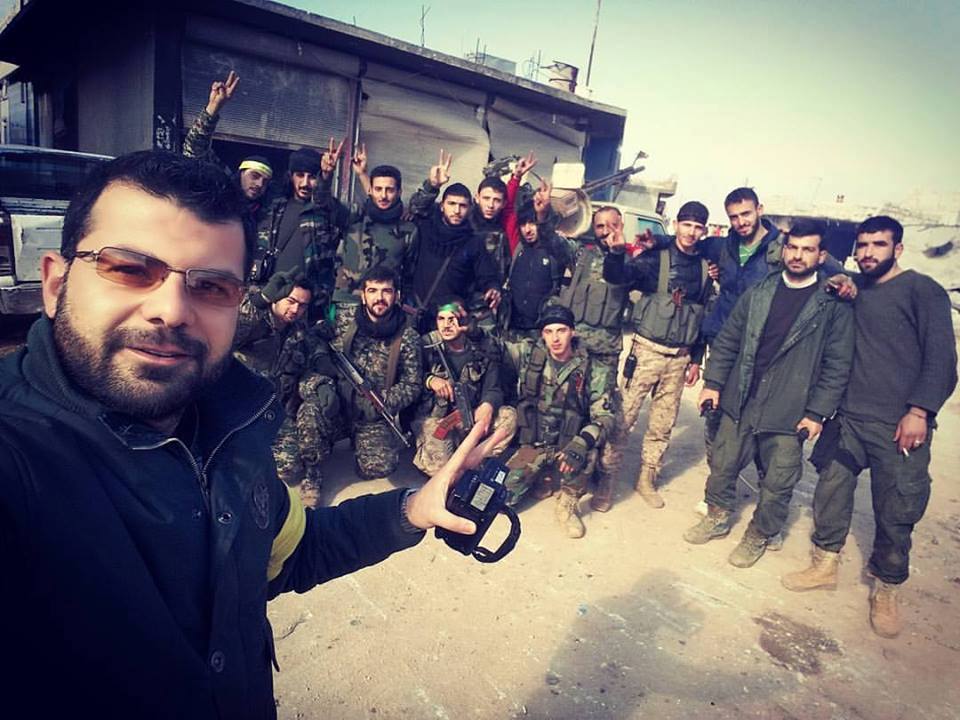 Une selfie des soldats syriens avant le lancement de la bataille ce vendredi