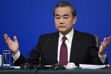 Le ministre chinois des Affaires étrangères Wang Yi