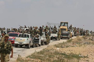 Miliciens pro turcs dans le nord syrien