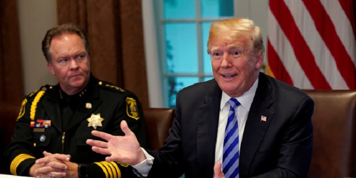 Trump hosts hosts a California Sanctuary State Roundtable at the White House in Washington