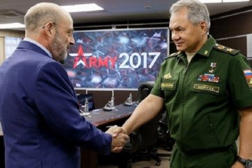 Le ministre libanais de la Défense Yaacoub al-Sarraf en Russie (2017)