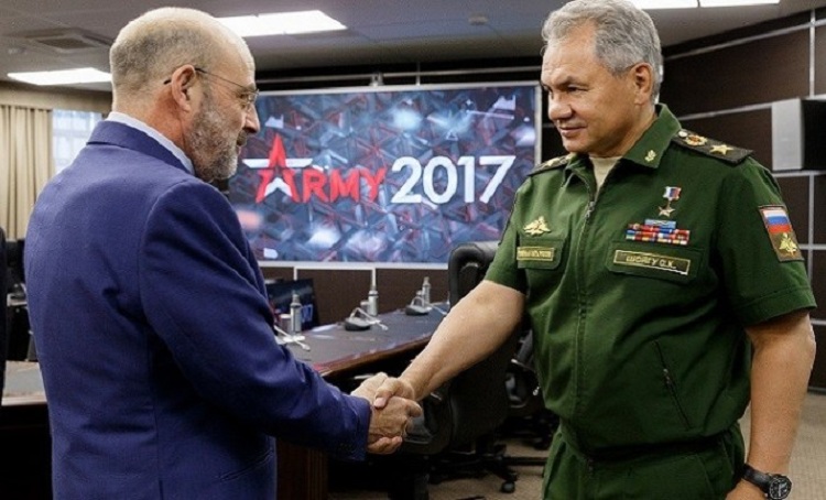 Le ministre libanais de la Défense Yaacoub al-Sarraf en Russie (2017)