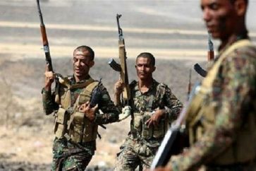 Des combattants d'Ansarullah