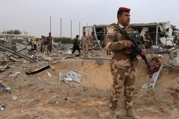 Les destructions dans l'aéroport de Karbala