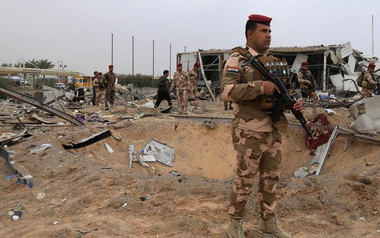 Les destructions dans l'aéroport de Karbala