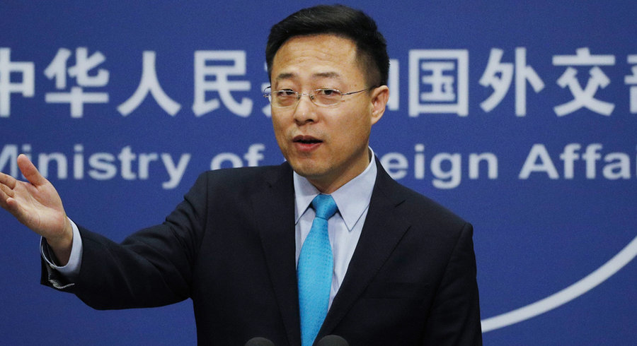 Le porte-parole du ministère chinois des Affaires étrangères Zhao Lijian