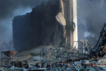 Scène apocalyptique au port de Beyrouth