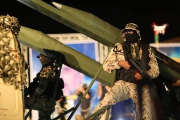 Des combattants de la résistance palestinienne