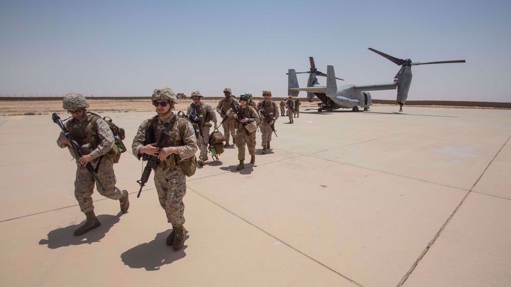 Des troupes américaines dans la base aérienne de Balad en Irak. ©Bloomberg