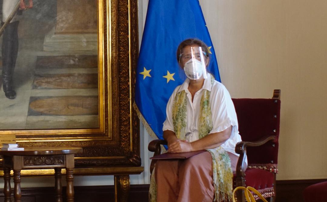 L’ambassadrice de l’UE au Venezuela, Isabel Brilhante Pedrosa