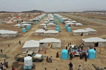 Camp de déplacés à Ma’rib
