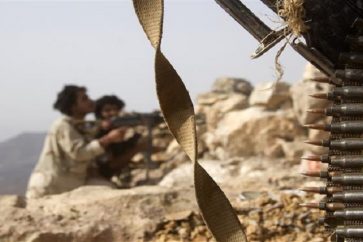 Des combattants d'Ansarullah