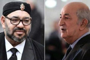 Roi Mohammad VI et Abdelmadjid Tebboune