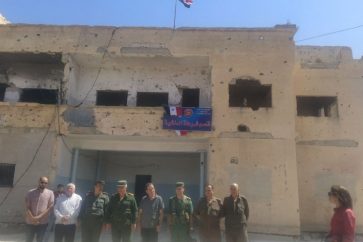 Le chef de Police du gouvernorat de Deraa a réouvert le commissairiat de police à Deraa al-Balad