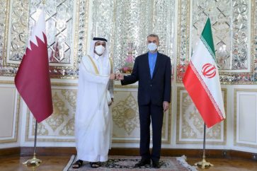 Mohammed ben Abderrahmane Al-Thani et Hossein Amir-Abdollahian