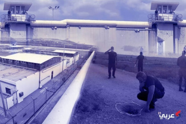 Le tunnel à partir duquel les six prisonniers palestiniens se sont évadés