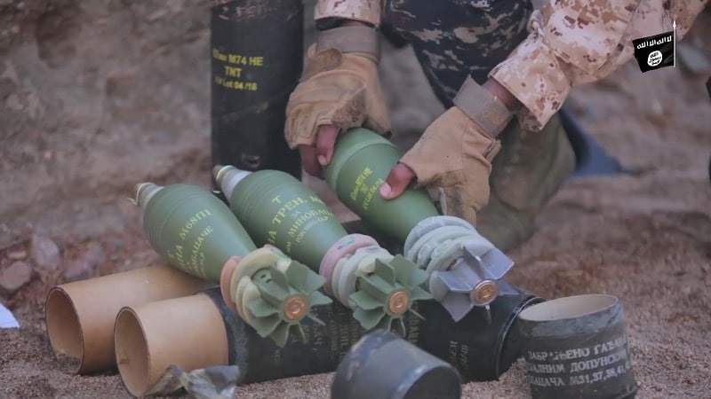 Des images extraites des enregistrements vidéo publiés par Daesh dans la province yéménite d'Al-Bayda (centre) confirment la présence d'armes serbes.