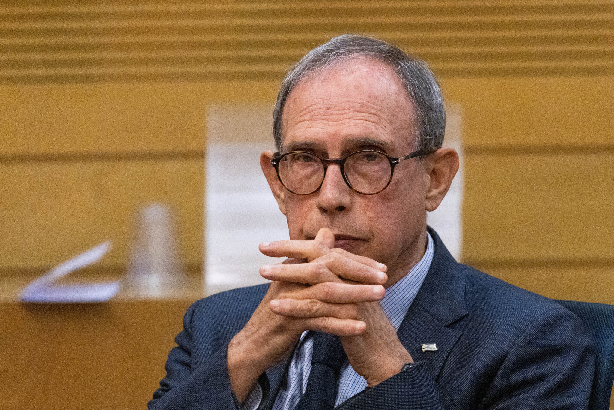 Nachman Shai, Israel's Minister of Diaspora Affairs attends the Jewish People's Lobby, at the Knesset, the Israeli parliament in Jerusalem, November 15, 2021. Photo by Yonatan Sindel/Flash90 *** Local Caption *** כנסת
שדולת
העם
היהודי
נחמן שי