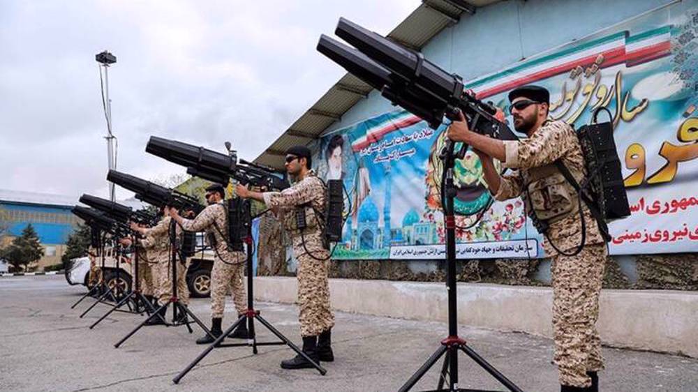 Un lance-filet à air comprimé de fabrication iranienne destiné à capturer les micro-drones. ©Mizan