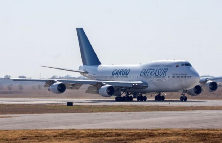 Avion appartenant à la compagnie vénézuélienne Emtrasur.
