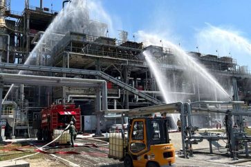 Incendie dans la raffinerie de Novochakhtinski.