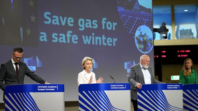 La présidente de la Commission européenne Ursula von der Leyen a présenté le plan de réduction de la consommation de gaz le 20 juillet 2022.