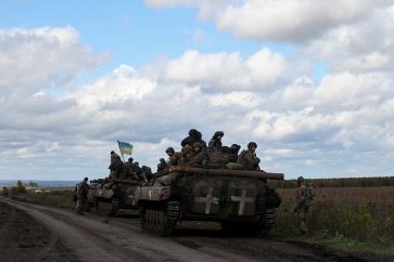 Des forces ukrainiennes à proximité de Krasny Liman, dans la région de Donetsk, le 4 octobre 2022 (illustration).