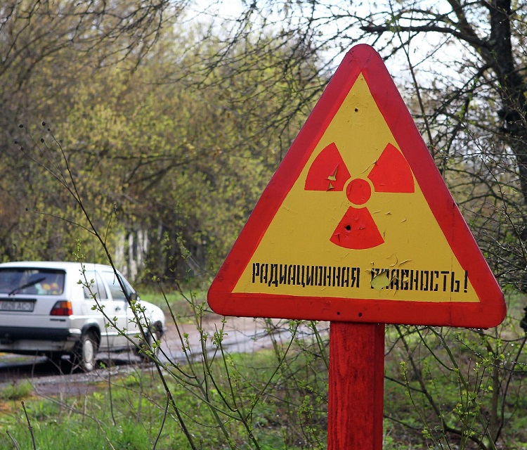La zone d’exclusion autour la centrale nucléaire de Tchernobyl.