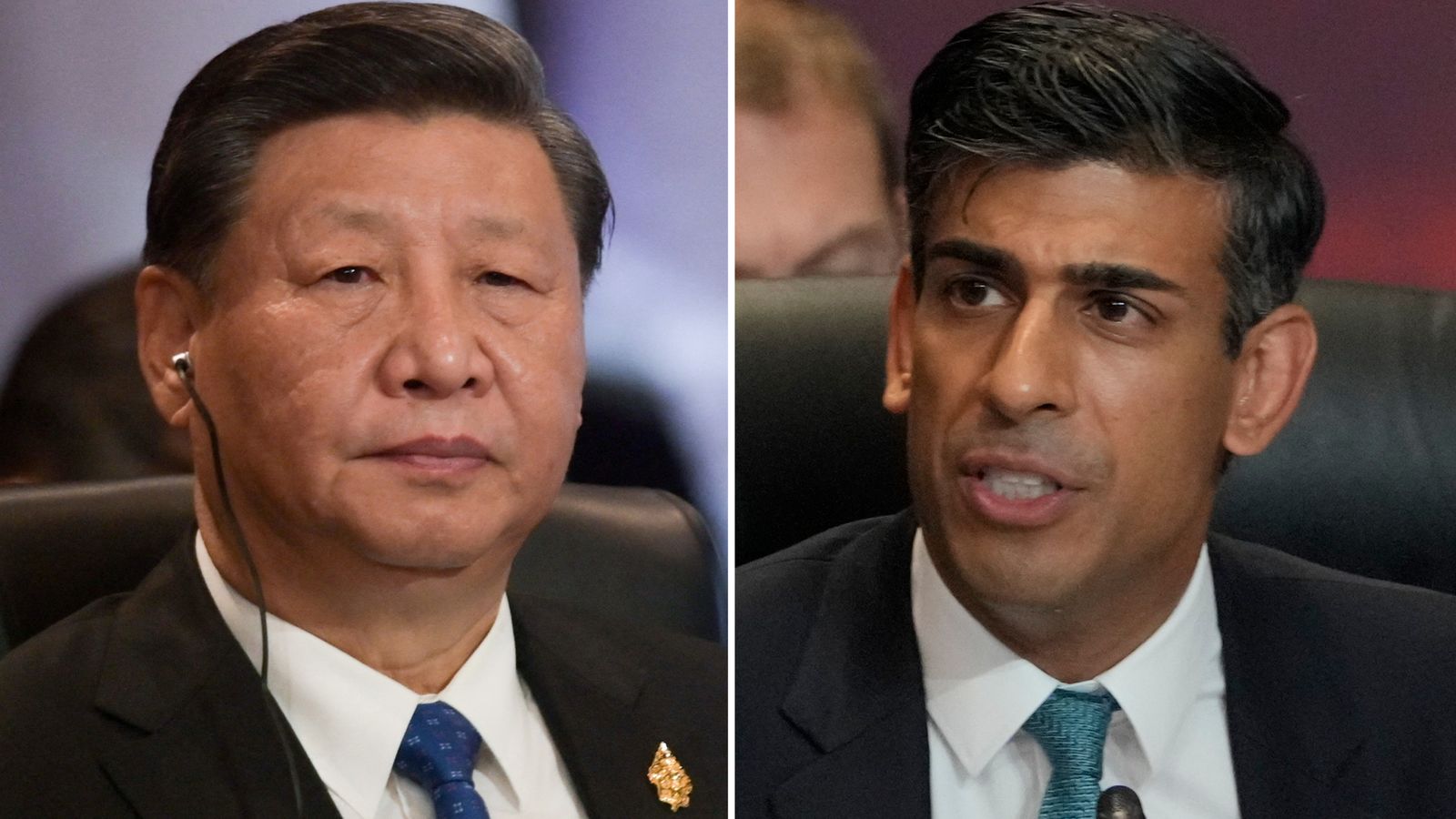 Xi Jinping et Rishi Sunak