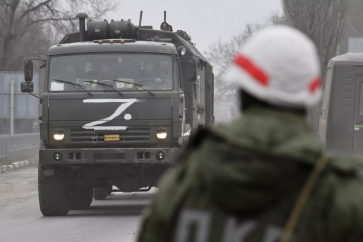 Frontière entre l'Ukraine et la Crimée, le 27 février 2022.