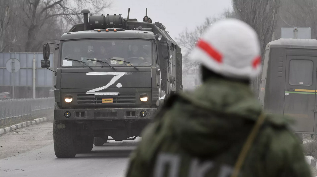 Frontière entre l'Ukraine et la Crimée, le 27 février 2022.