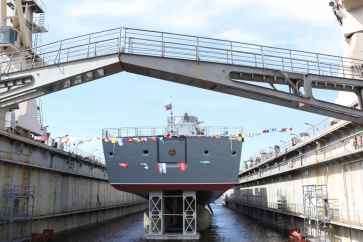 La frégate Amiral Golovko a été construite au chantier naval du Nord à Saint-Pétersbourg.