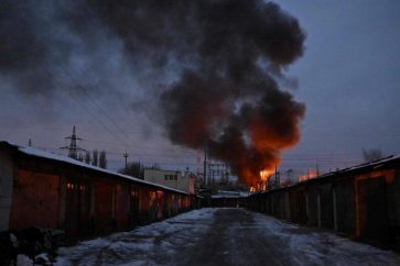 Plusieurs sirènes d'alertes ont été déclenchées à Kiev, ce lundi 19 décembre 2022.