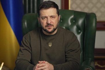 Le président ukrainien Volodymyr Zelensky.