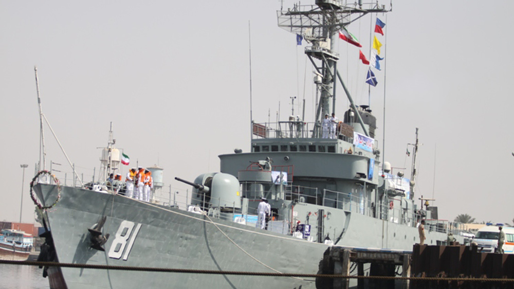 La corvette Bayandor de la marine iranienne