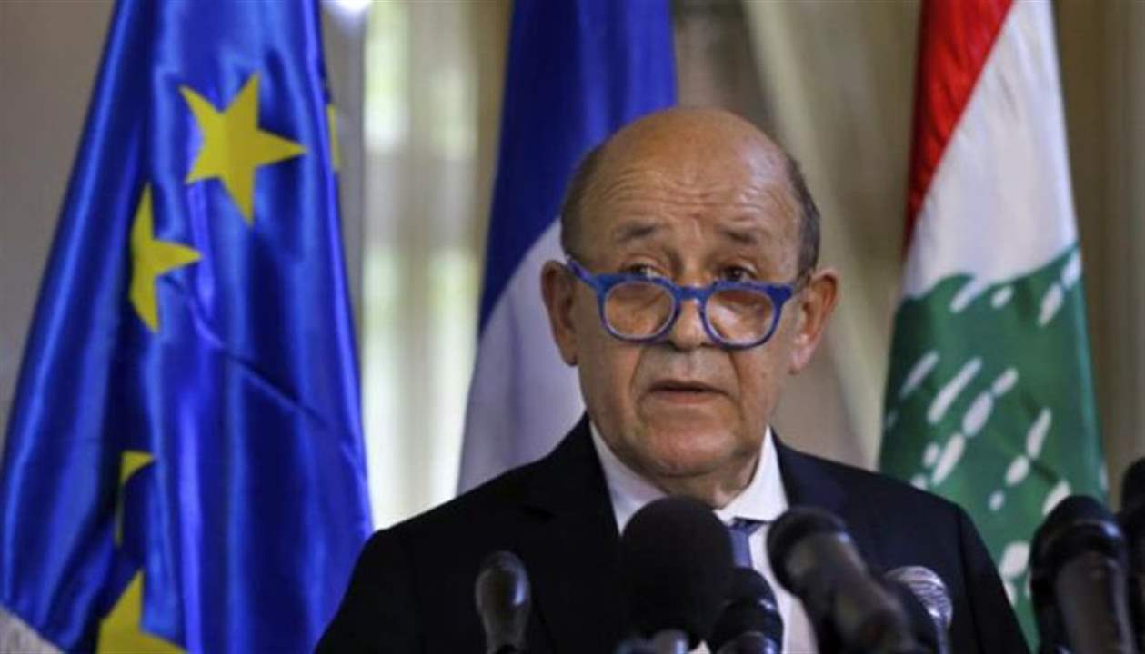 L’envoyé spécial pour le Liban du président français Emmanuel Macron, Jean-Yves Le Drian.