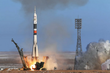 Lancement d'une fusée Soyouz