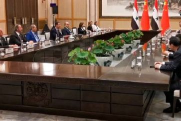 Entretien entre le président syrien Bachar Assad et son homologue chinois Xi Jinpinp, le 22 septembre 2023.