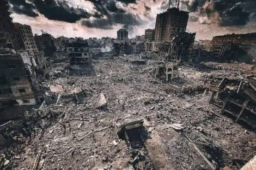 Plusieurs quartiers résidentiels ont été rasés suite aux bombardements israéliens contre Gaza, depuis le 7 octobre 2023.