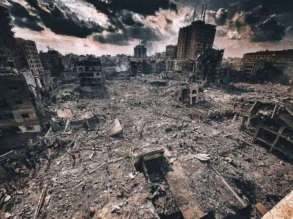 Plusieurs quartiers résidentiels ont été rasés suite aux bombardements israéliens contre Gaza, depuis le 7 octobre 2023.