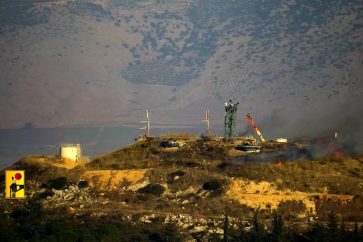 La position israélienne de Metullah dans le secteur oriental de la frontière.