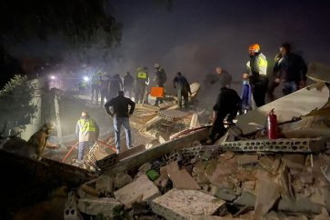 Un domicile à Bint Jbeil bombardé par l'aviation israélienne.