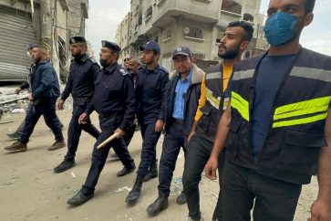 Des forces de sécurité palestiniennes se sont déployées au nord de la bande de Gaza