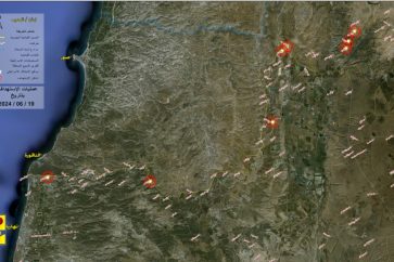 9 opérations anti-israéliennes ont été menées, le 19 juin 2024, par le Hezbollah.