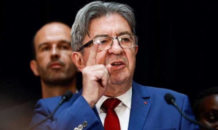 Le chef de la France Insoumise, Jean Luc Mélenchon