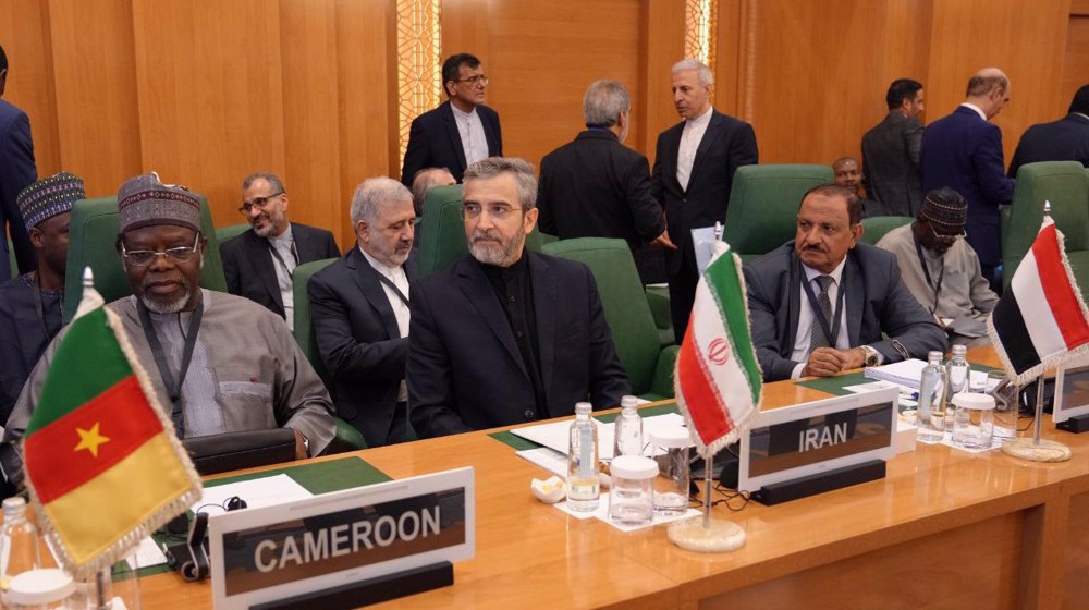 Le ministre iranien des Affaires étrangères par intérim, Ali Bagheri Kani, lors d’une réunion ministérielle d’urgence de l’OCI, 7 août 2024, Djeddah. ©Mfa.ir