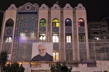 Vue du bâtiment de l’ambassade de la République islamique d’Iran en Syrie. (Photo d’archives)
