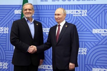 Le président iranien Massoud Pezeshkian et le président russe Vladimir Poutine. ©Sputnik