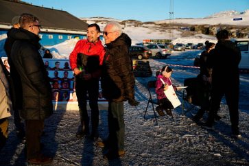 Le Premier ministre groenlandais Mute Egede à Nuuk, la capitale, le 11 mars 2025. (Mads Claus Rasmussen/AFP)